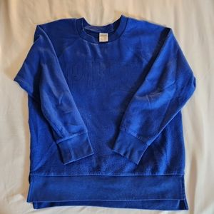 PINK fleece sweatshirt in Blue